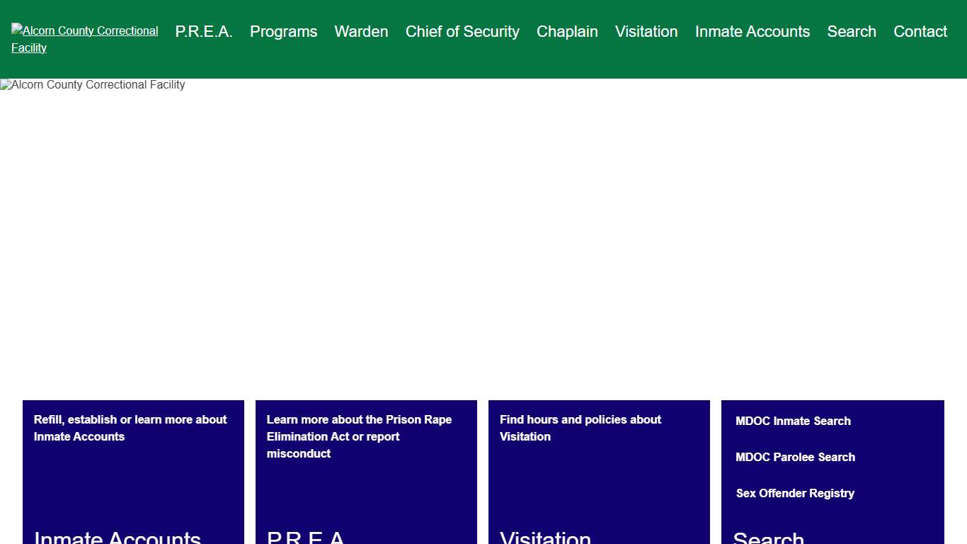 Alcorn County Correctional Facility - Corinth, Mississippi